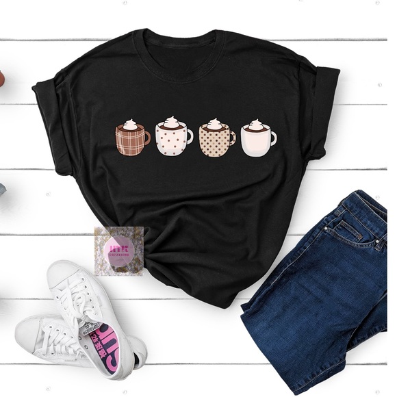 Cute Women’s Coffee Mugs T-shirt - Picture 2 of 6